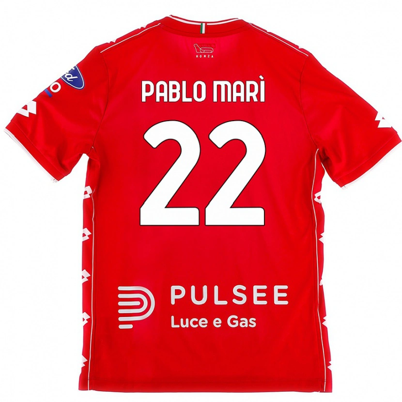 Danxen Dětské Pablo Marí #22 Červená Bílá Domů Hráčské Dresy 2024/25 Dres