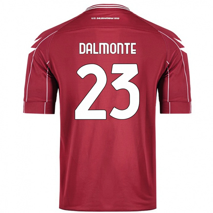 Danxen Dětské Nicola Dalmonte #23 Burgundské Domů Hráčské Dresy 2024/25 Dres