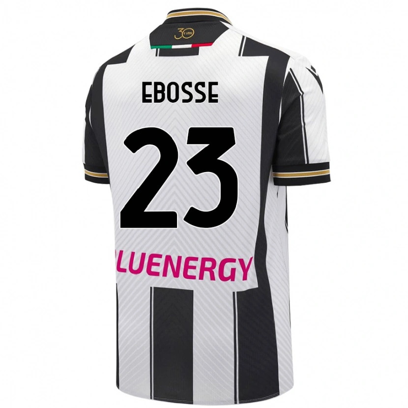 Danxen Dětské Enzo Ebosse #23 Bílá Černá Domů Hráčské Dresy 2024/25 Dres