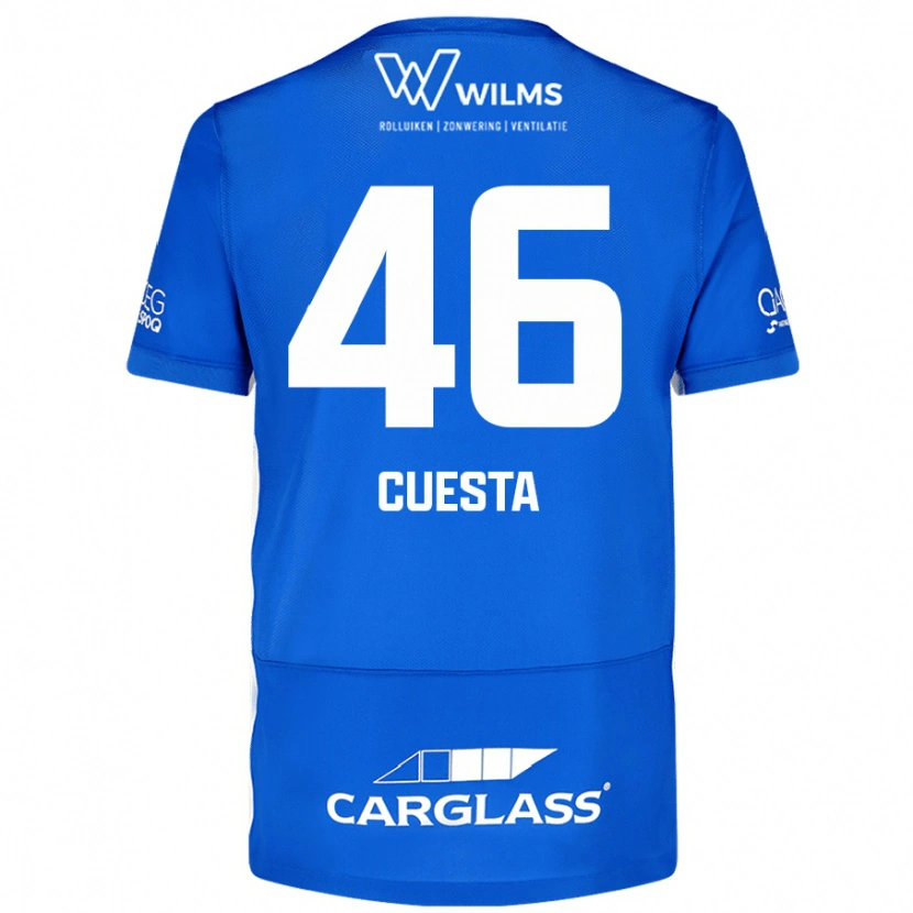 Danxen Dětské Carlos Cuesta #46 Modrý Domů Hráčské Dresy 2024/25 Dres