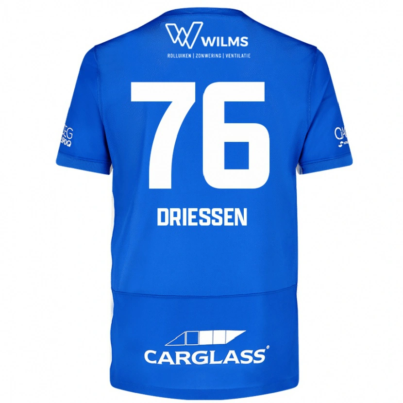 Danxen Dětské Jelle Driessen #76 Modrý Domů Hráčské Dresy 2024/25 Dres