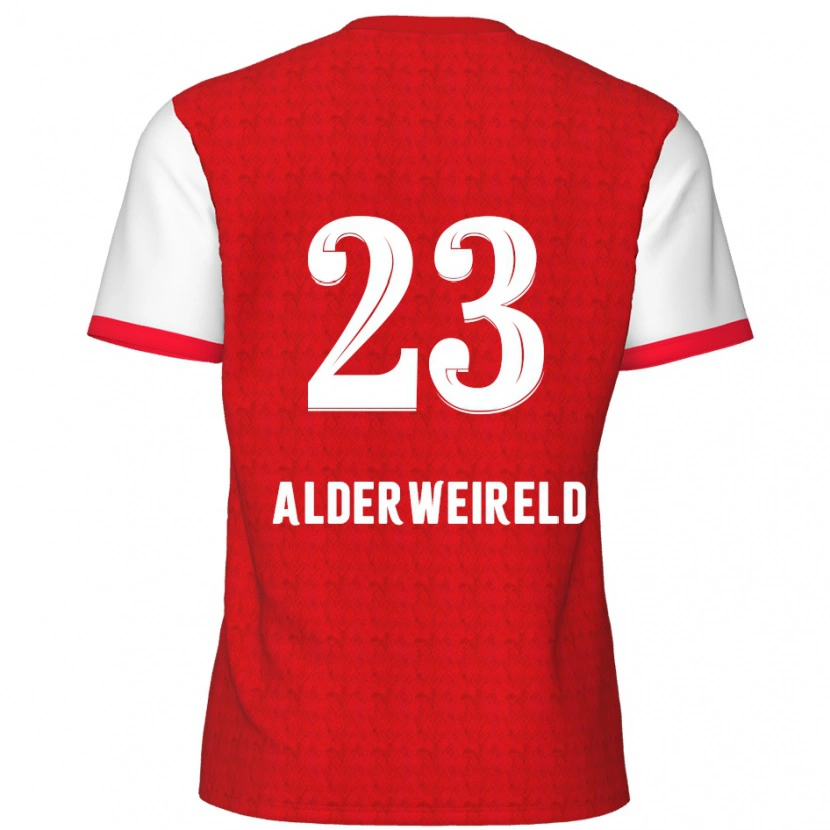 Danxen Dětské Toby Alderweireld #23 Červená Bílá Domů Hráčské Dresy 2024/25 Dres