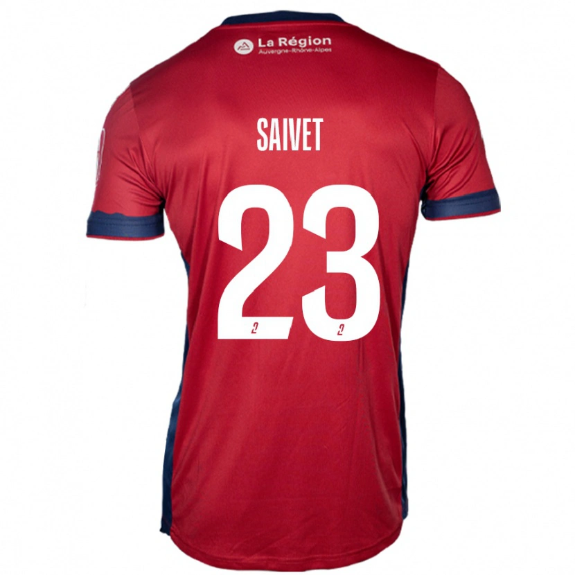 Danxen Dětské Henri Saivet #23 Světle Vínová Domů Hráčské Dresy 2024/25 Dres