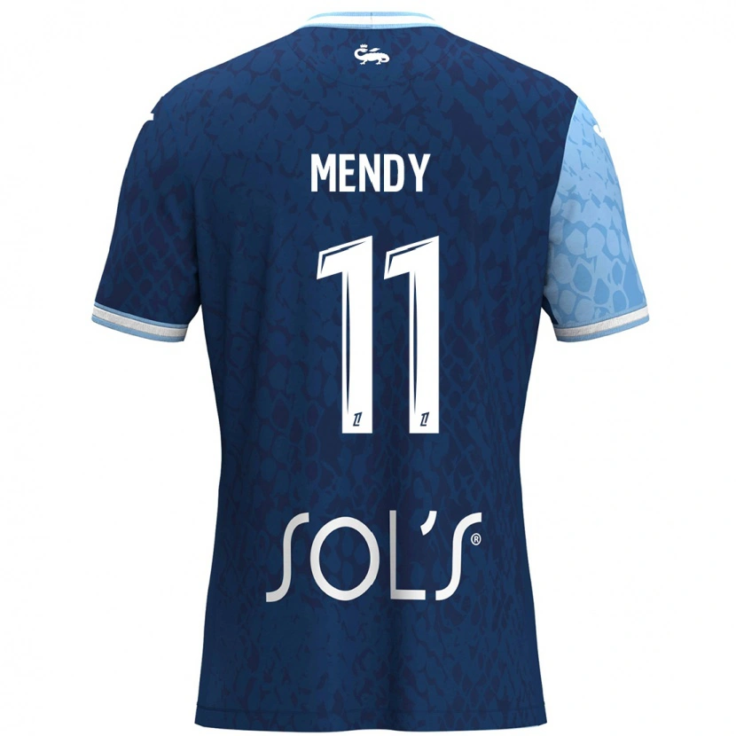 Danxen Dětské Mélinda Mendy #11 Nebeská Modrá Tmavě Modrá Domů Hráčské Dresy 2024/25 Dres