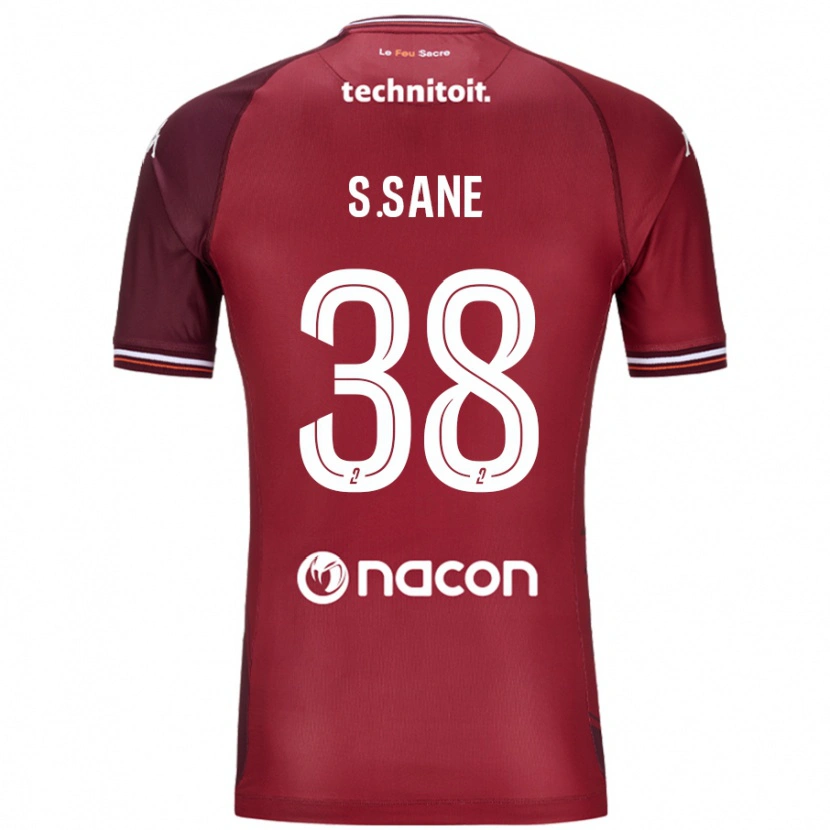 Danxen Dětské Sadibou Sané #38 Červená Granata Domů Hráčské Dresy 2024/25 Dres