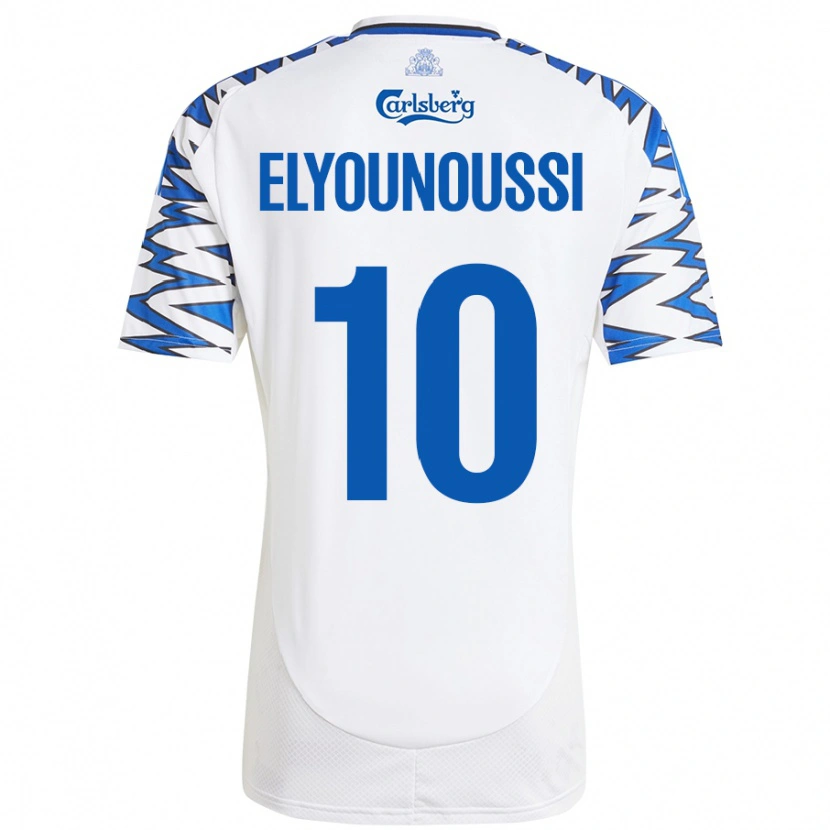 Danxen Dětské Mohamed Elyounoussi #10 Bílá Nebesky Modrá Domů Hráčské Dresy 2024/25 Dres