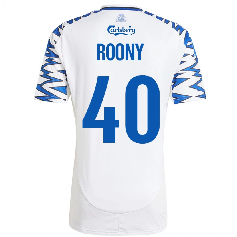 Danxen Dětské Roony Bardghji #40 Bílá Nebesky Modrá Domů Hráčské Dresy 2024/25 Dres