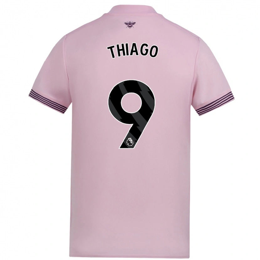 Danxen Dětské Igor Thiago #9 Růžový Daleko Hráčské Dresy 2024/25 Dres