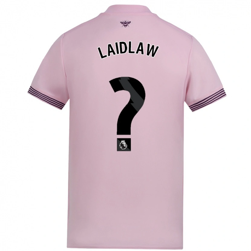 Danxen Dětské Ethan Laidlaw #0 Růžový Daleko Hráčské Dresy 2024/25 Dres