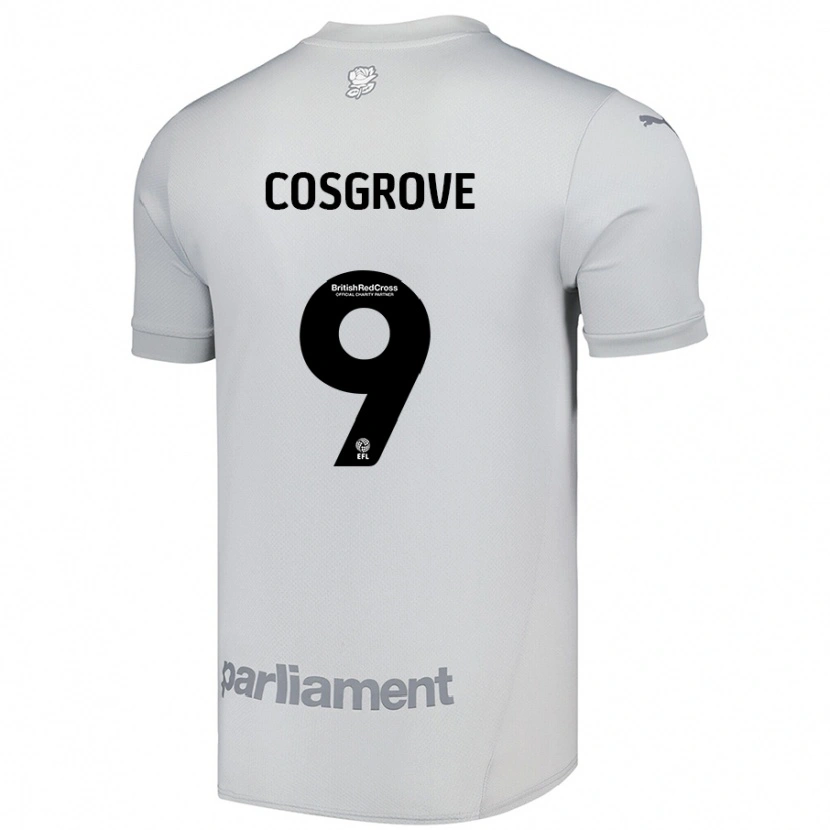 Danxen Dětské Sam Cosgrove #9 Stříbrně Šedá Daleko Hráčské Dresy 2024/25 Dres