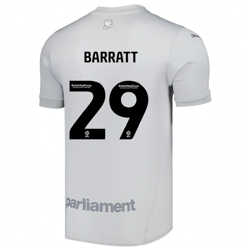 Danxen Dětské Connor Barratt #29 Stříbrně Šedá Daleko Hráčské Dresy 2024/25 Dres