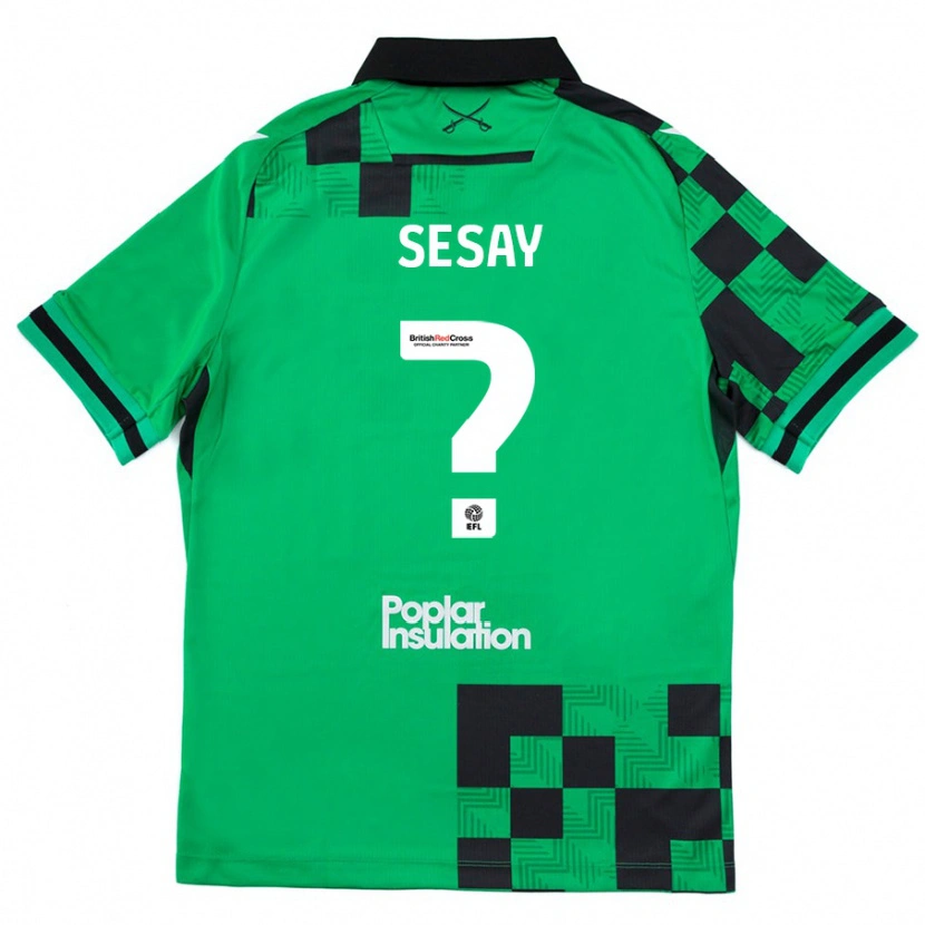 Danxen Dětské Malik Sesay #0 Zelená Černá Daleko Hráčské Dresy 2024/25 Dres