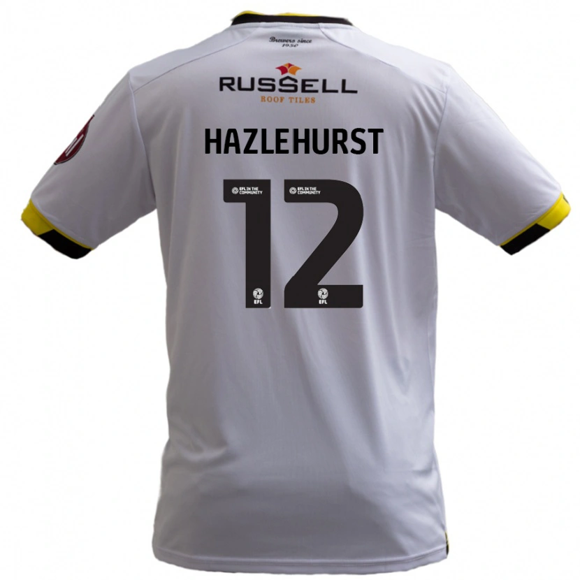 Danxen Dětské Jack Hazlehurst #12 Bílý Daleko Hráčské Dresy 2024/25 Dres