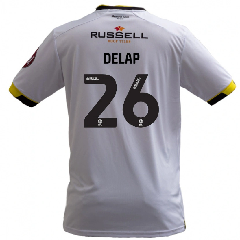 Danxen Dětské Finn Delap #26 Bílý Daleko Hráčské Dresy 2024/25 Dres