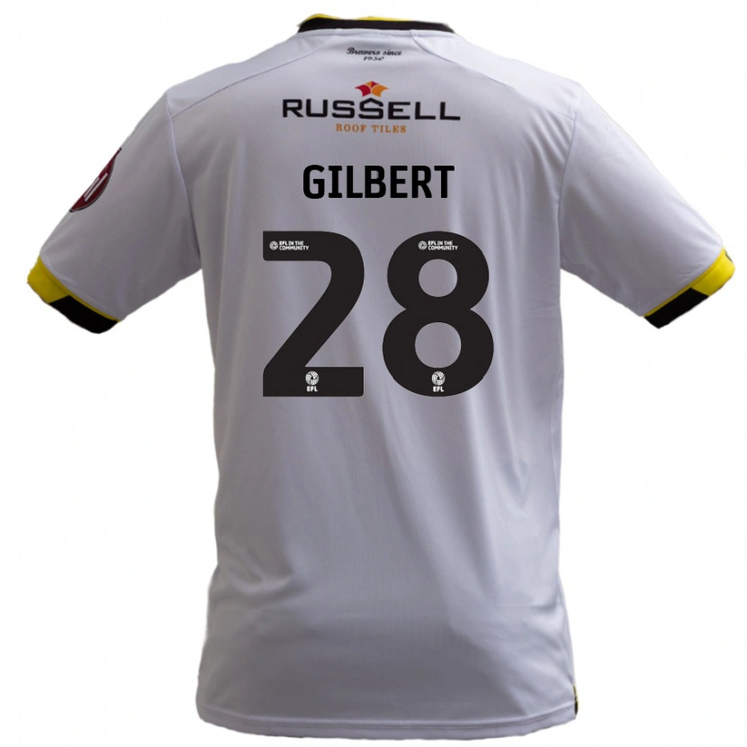 Danxen Dětské Cameron Gilbert #28 Bílý Daleko Hráčské Dresy 2024/25 Dres