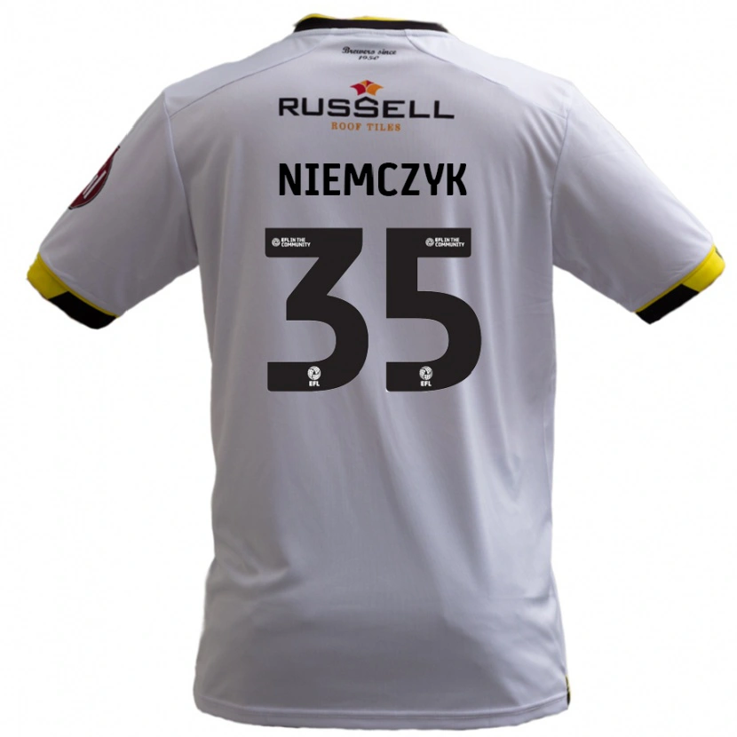 Danxen Dětské Jakub Niemczyk #35 Bílý Daleko Hráčské Dresy 2024/25 Dres