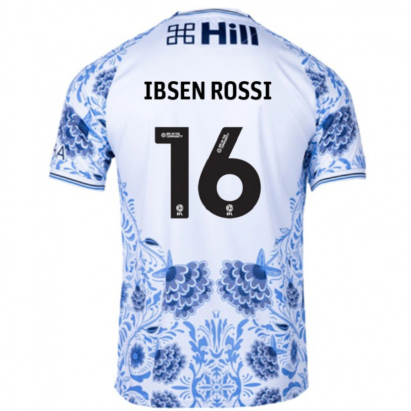 Danxen Dětské Zeno Ibsen Rossi #16 Bílá Modrá Daleko Hráčské Dresy 2024/25 Dres