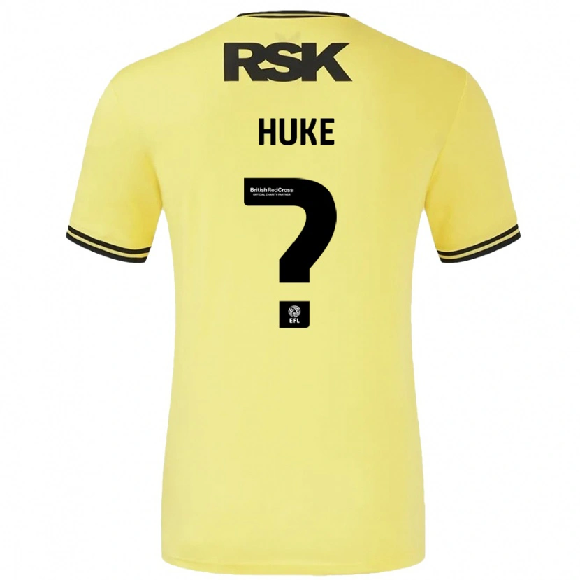 Danxen Dětské Ryan Huke #0 Žlutá Černá Daleko Hráčské Dresy 2024/25 Dres