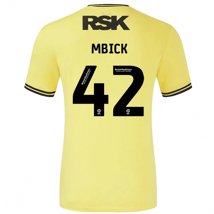 Danxen Dětské Micah Mbick #42 Žlutá Černá Daleko Hráčské Dresy 2024/25 Dres