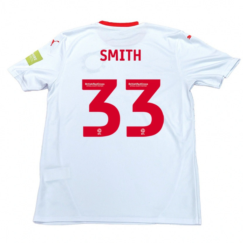 Danxen Dětské Pele Smith #33 Bílý Daleko Hráčské Dresy 2024/25 Dres