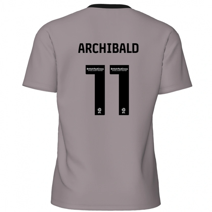 Danxen Dětské Theo Archibald #11 Šedá Daleko Hráčské Dresy 2024/25 Dres