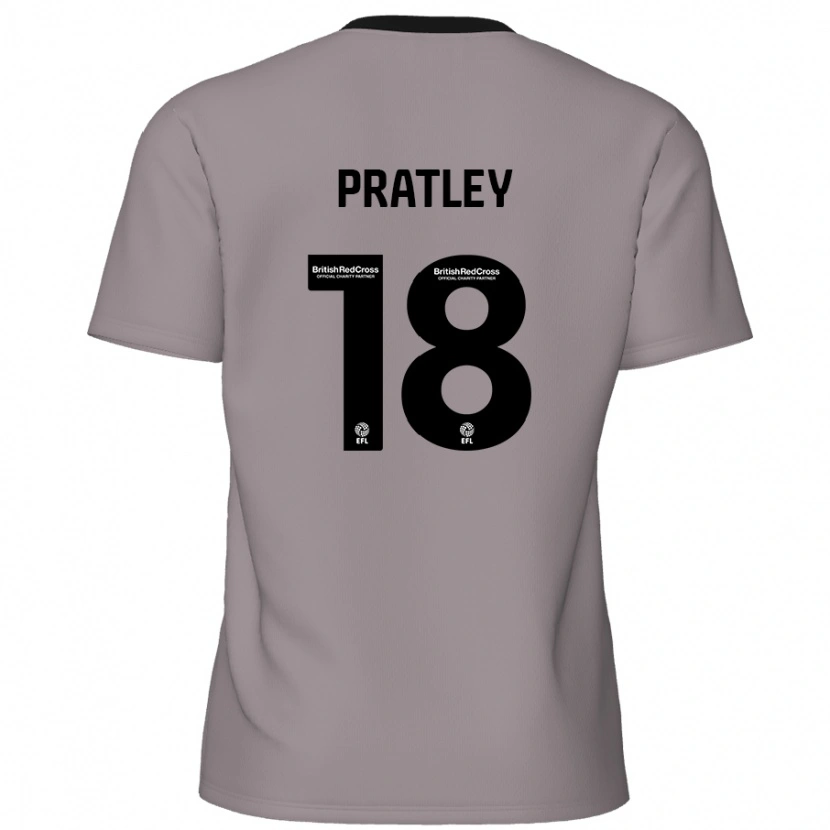 Danxen Dětské Darren Pratley #18 Šedá Daleko Hráčské Dresy 2024/25 Dres