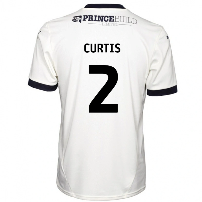 Danxen Dětské Sam Curtis #2 Off White Černá Daleko Hráčské Dresy 2024/25 Dres