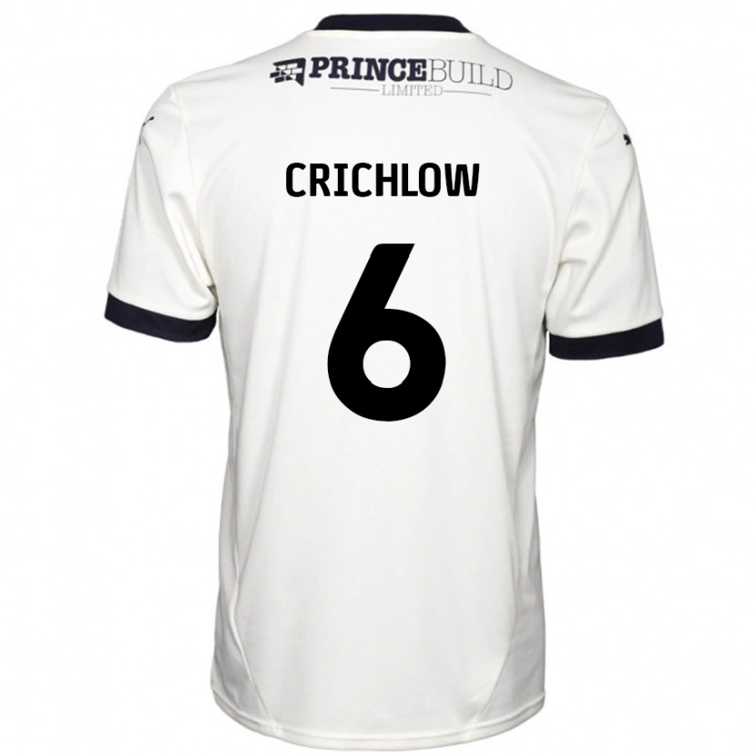 Danxen Dětské Romoney Crichlow #6 Off White Černá Daleko Hráčské Dresy 2024/25 Dres