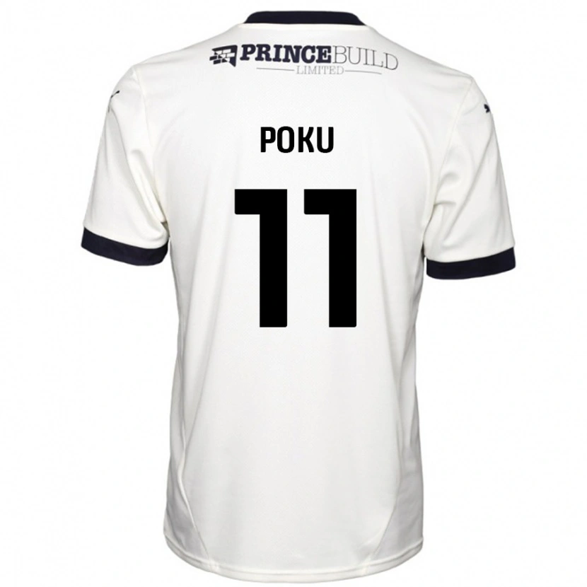 Danxen Dětské Kwame Poku #11 Off White Černá Daleko Hráčské Dresy 2024/25 Dres