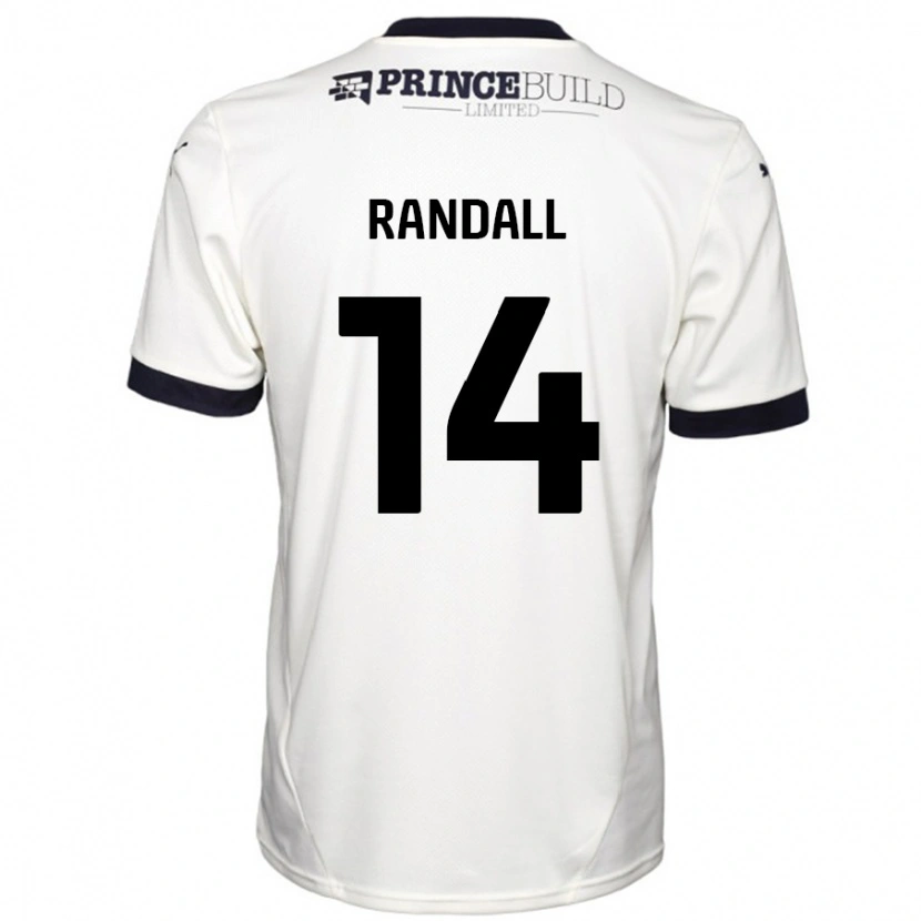 Danxen Dětské Joel Randall #14 Off White Černá Daleko Hráčské Dresy 2024/25 Dres