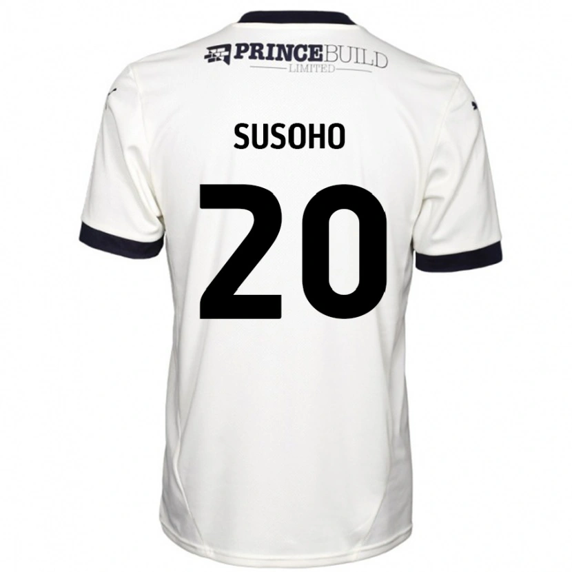 Danxen Dětské Mahamadou Susoho #20 Off White Černá Daleko Hráčské Dresy 2024/25 Dres