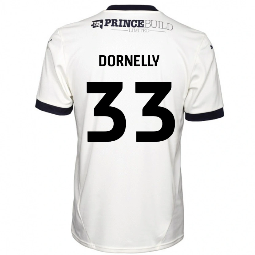 Danxen Dětské James Dornelly #33 Off White Černá Daleko Hráčské Dresy 2024/25 Dres