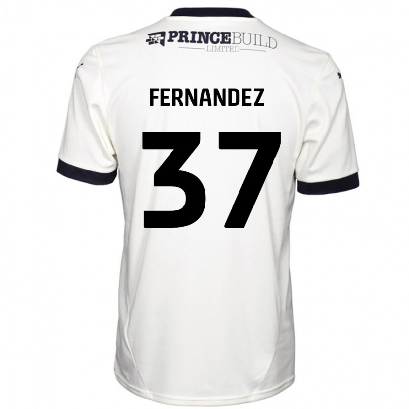 Danxen Dětské Emmanuel Fernandez #37 Off White Černá Daleko Hráčské Dresy 2024/25 Dres