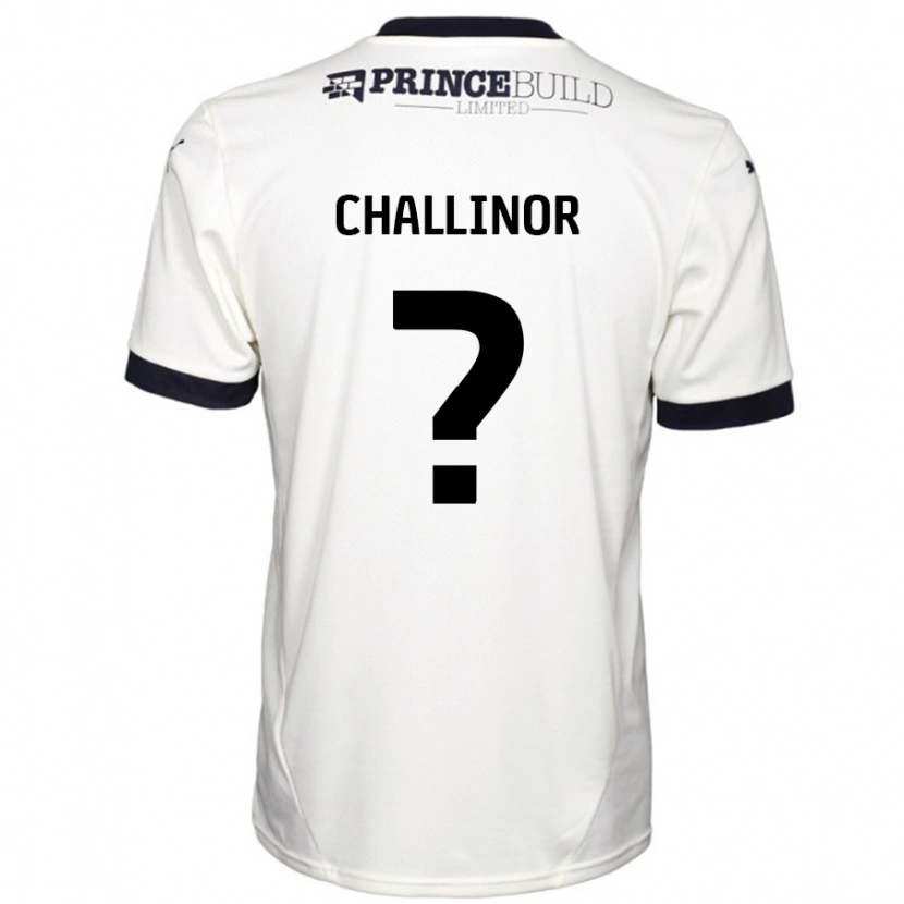 Danxen Dětské Ben Challinor #0 Off White Černá Daleko Hráčské Dresy 2024/25 Dres