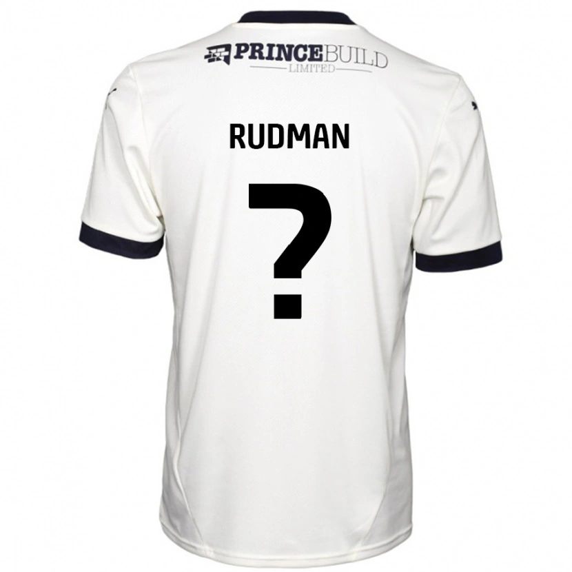 Danxen Dětské Nathan Rudman #0 Off White Černá Daleko Hráčské Dresy 2024/25 Dres