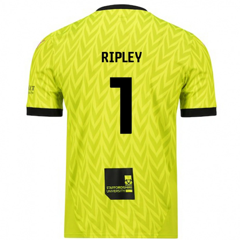 Danxen Dětské Connor Ripley #1 Fluorescenční Zelená Daleko Hráčské Dresy 2024/25 Dres