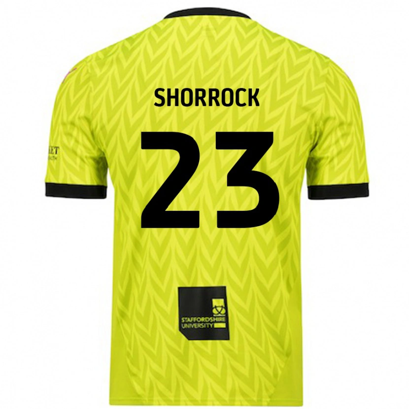 Danxen Dětské Jack Shorrock #23 Fluorescenční Zelená Daleko Hráčské Dresy 2024/25 Dres