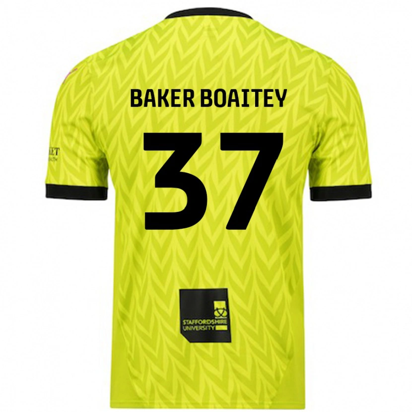 Danxen Dětské Benicio Baker-Boaitey #37 Fluorescenční Zelená Daleko Hráčské Dresy 2024/25 Dres