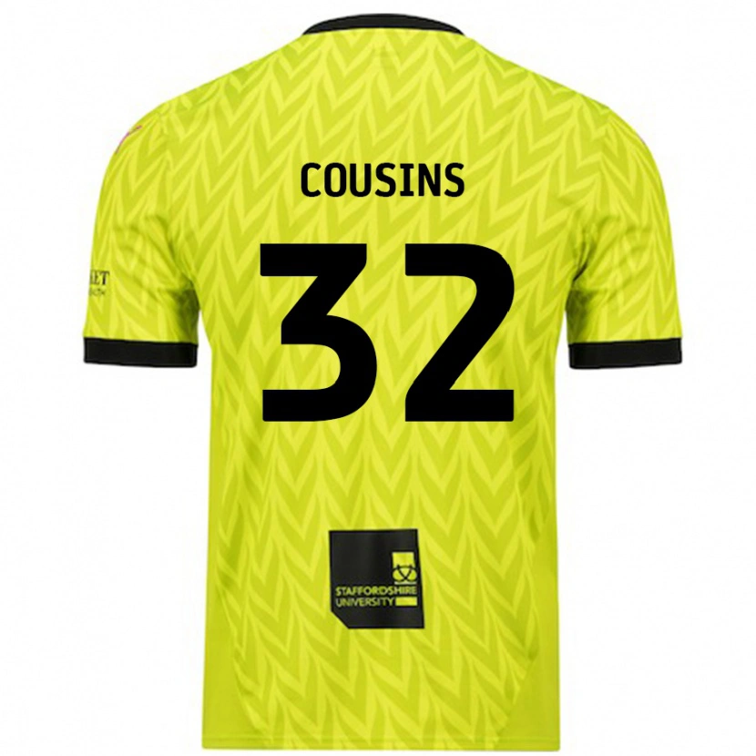 Danxen Dětské Logan Cousins #32 Fluorescenční Zelená Daleko Hráčské Dresy 2024/25 Dres