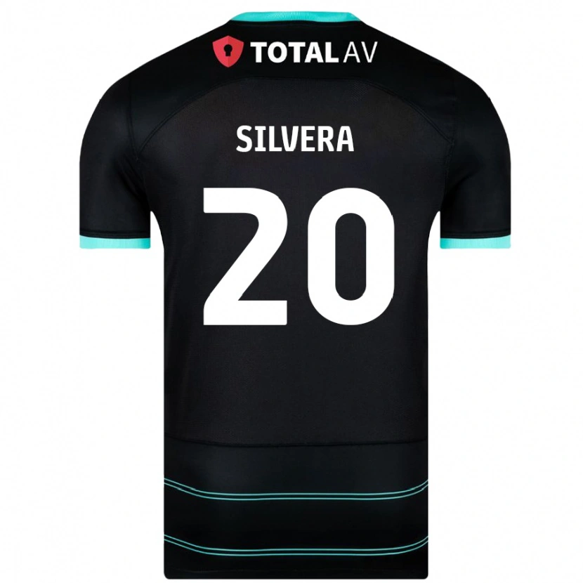 Danxen Dětské Sam Silvera #20 Černý Daleko Hráčské Dresy 2024/25 Dres