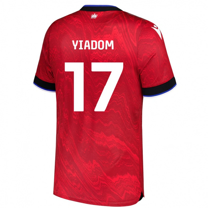 Danxen Dětské Andy Yiadom #17 Červená Černá Daleko Hráčské Dresy 2024/25 Dres