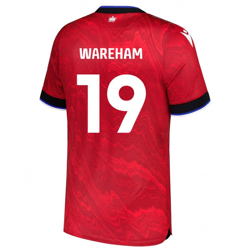 Danxen Dětské Jayden Wareham #19 Červená Černá Daleko Hráčské Dresy 2024/25 Dres