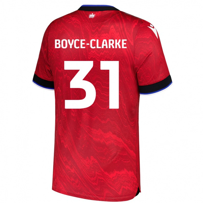 Danxen Dětské Coniah Boyce-Clarke #31 Červená Černá Daleko Hráčské Dresy 2024/25 Dres