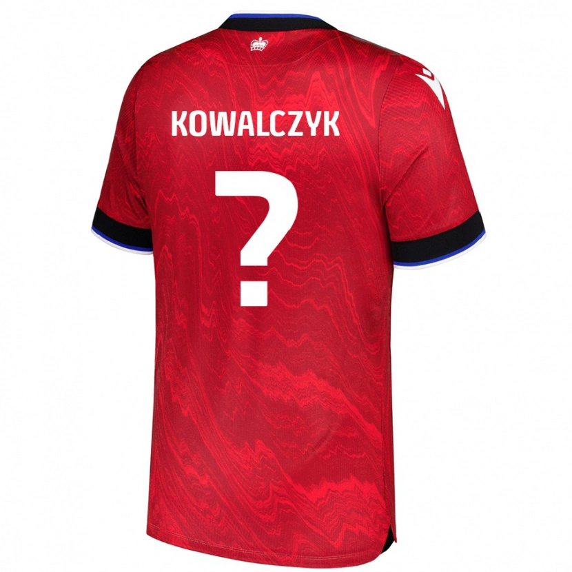 Danxen Dětské Kacper Kowalczyk #0 Červená Černá Daleko Hráčské Dresy 2024/25 Dres