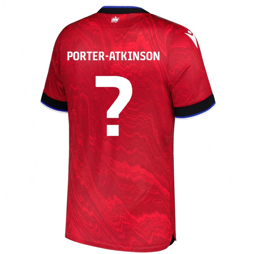 Danxen Dětské Jayden Porter-Atkinson #0 Červená Černá Daleko Hráčské Dresy 2024/25 Dres