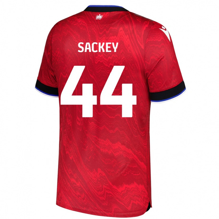 Danxen Dětské Tyler Sackey #44 Červená Černá Daleko Hráčské Dresy 2024/25 Dres