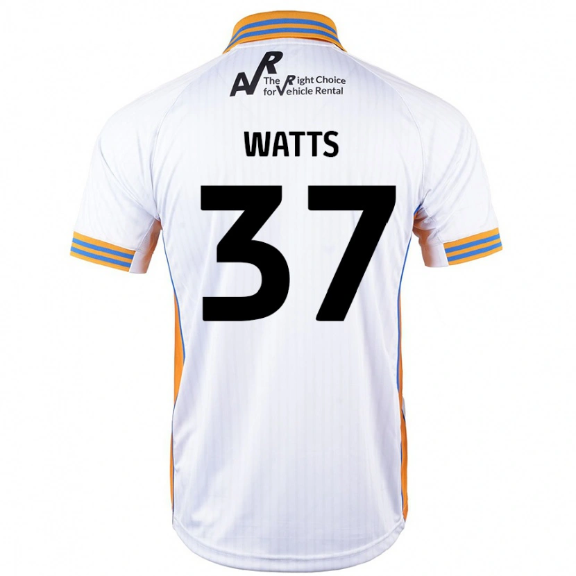 Danxen Dětské Harvey Watts #37 Bílý Daleko Hráčské Dresy 2024/25 Dres