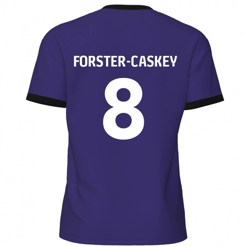 Danxen Dětské Jake Forster-Caskey #8 Fialová Daleko Hráčské Dresy 2024/25 Dres