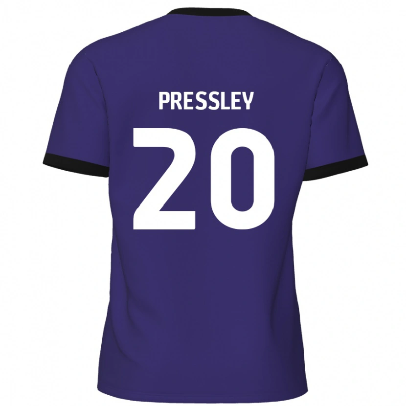 Danxen Dětské Aaron Pressley #20 Fialová Daleko Hráčské Dresy 2024/25 Dres