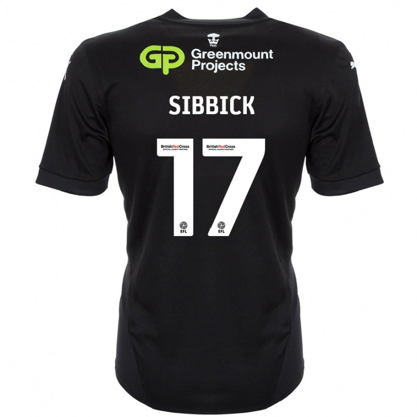 Danxen Dětské Toby Sibbick #17 Černý Daleko Hráčské Dresy 2024/25 Dres